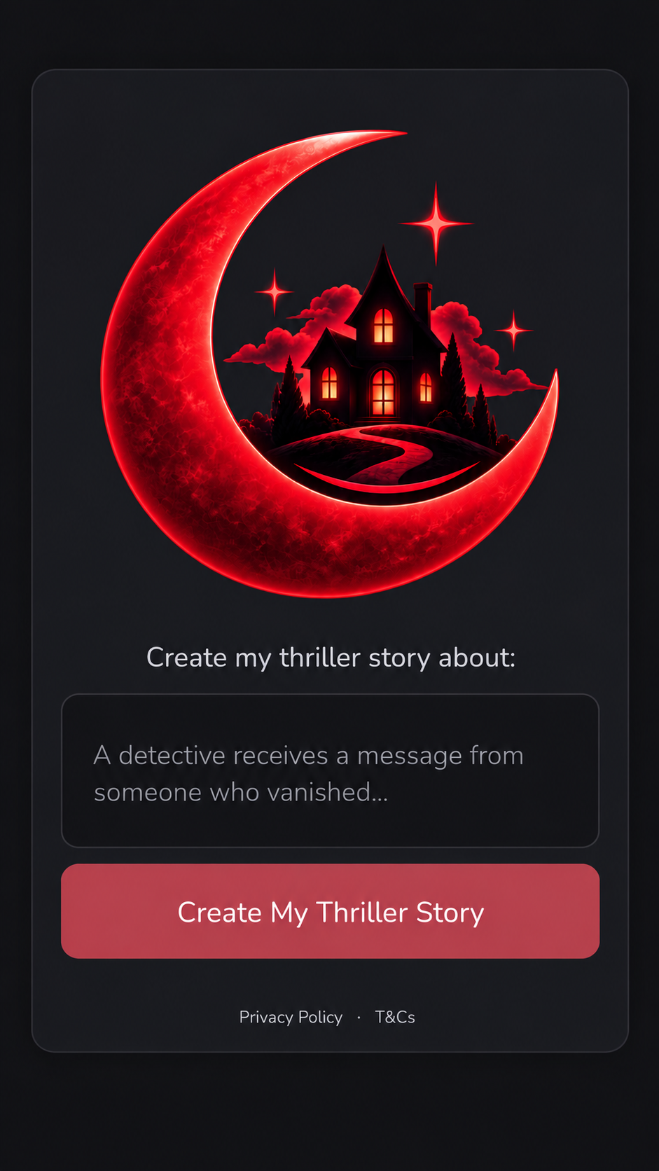 LunaRae: Thriller Stories app screenshot